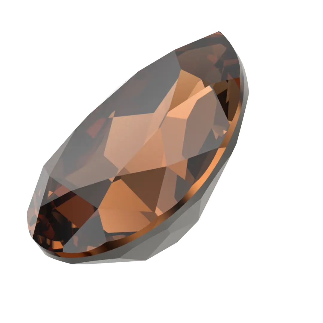 Swarovski Fancy Stones Pear (4320) Recreated Smoked Topaz
