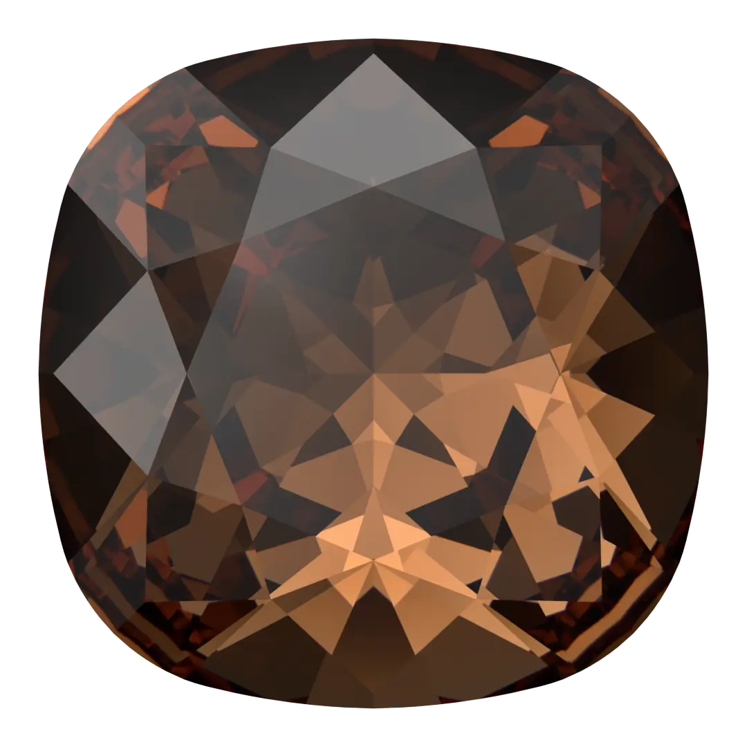 Swarovski Fancy Stones Cushion Square (4470) Recreated Smoked Topaz