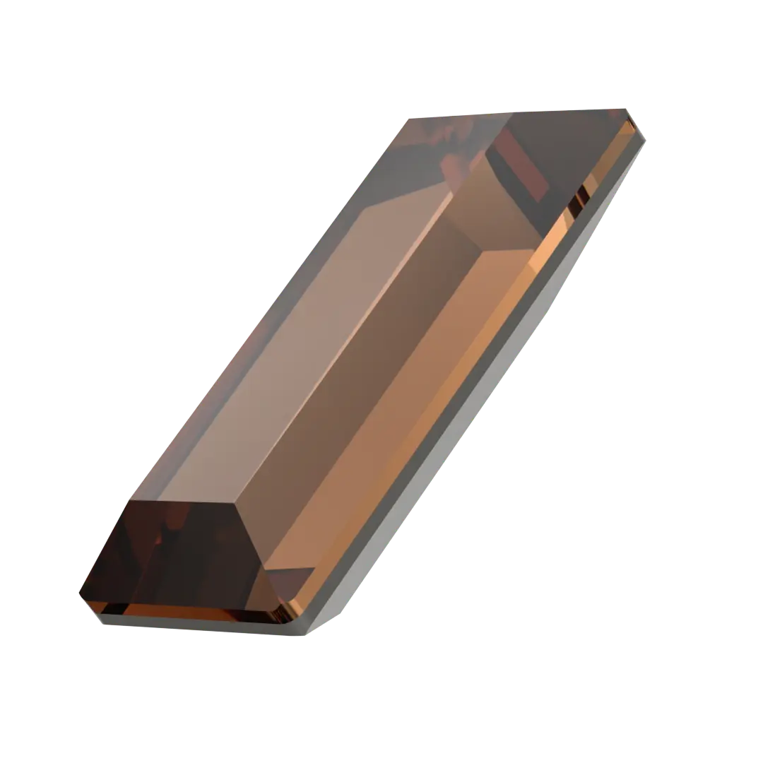 Swarovski Fancy Stones Baguette (4501) Recreated Smoked Topaz