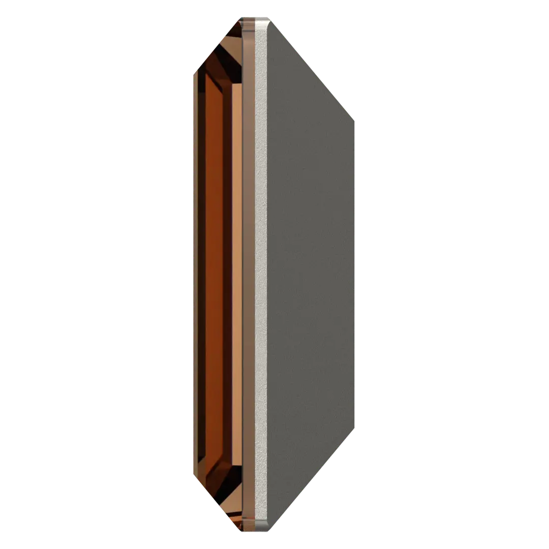 Swarovski Fancy Stones Baguette (4501) Recreated Smoked Topaz