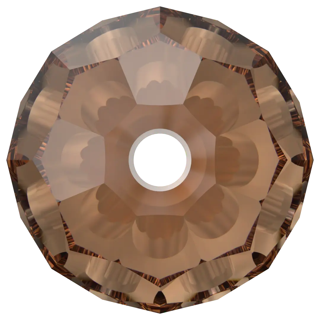 Swarovski Crystal Beads Round (5000) Recreated Smoked Topaz