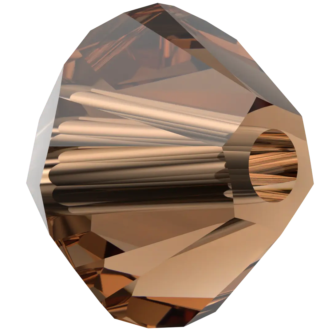 Serinity Crystal Beads Bicone (5328) Smoked Topaz