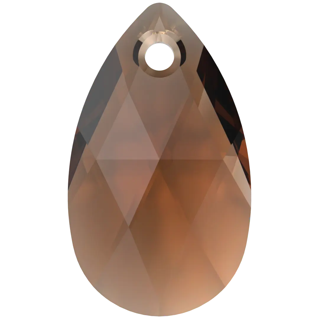Serinity Pendants Peardrop (6106) Smoked Topaz