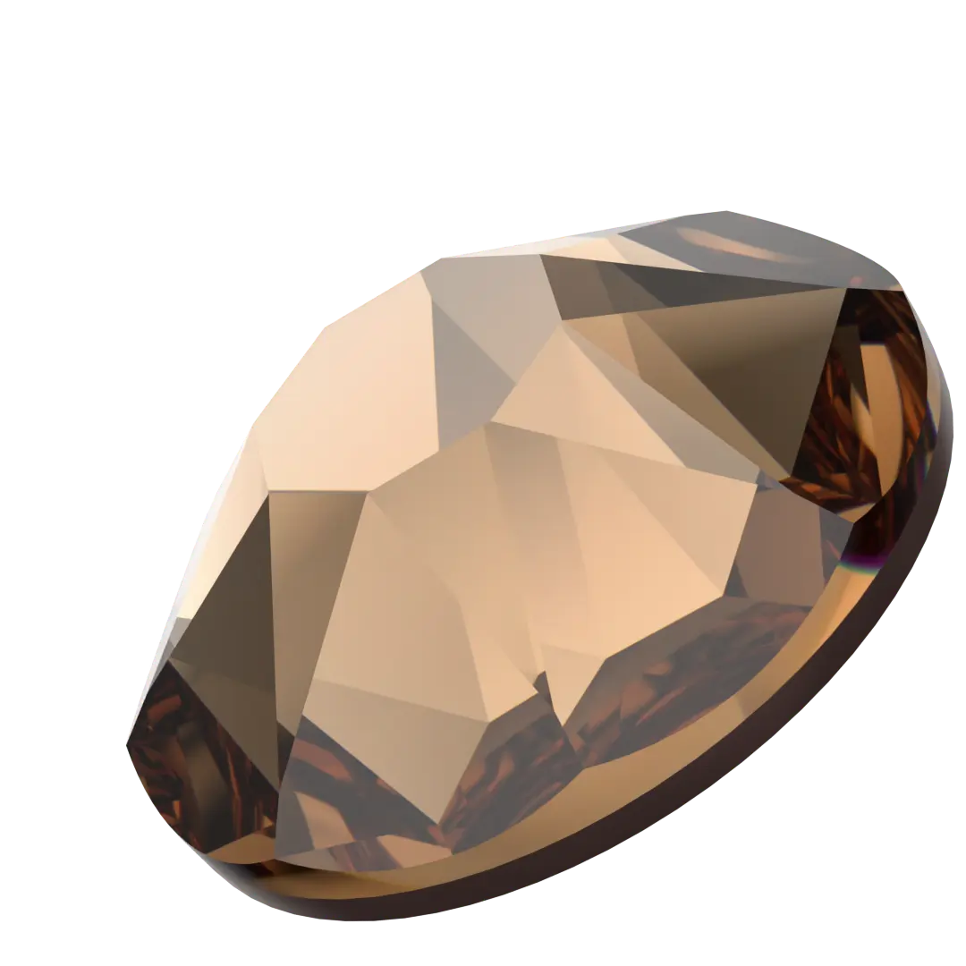 Swarovski Hotfix Flat Back Crystals (2000, 2038 & 2078) Recreated Light Smoked Topaz