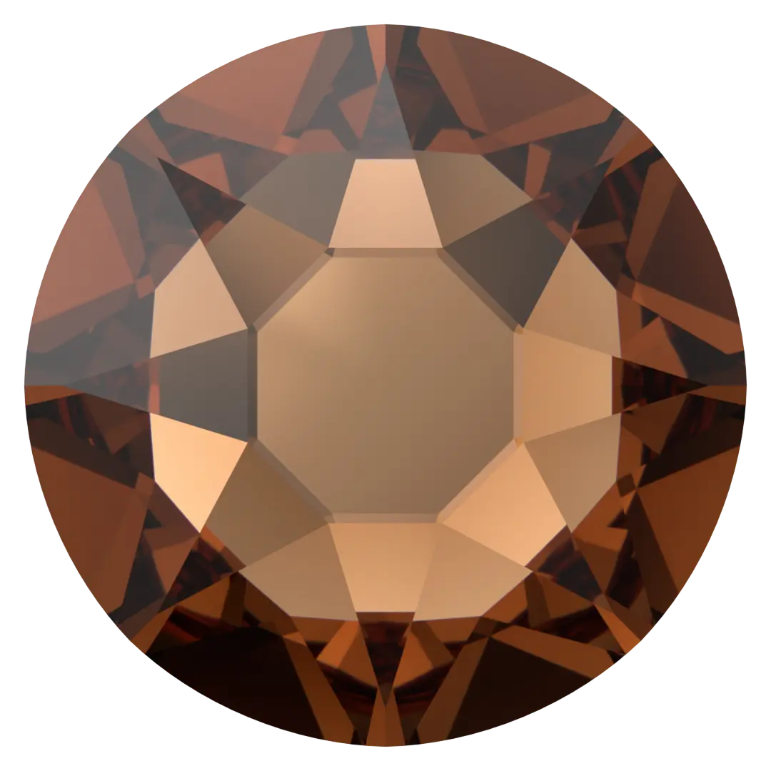 Swarovski Hotfix Flat Back Crystals (2000, 2038 & 2078) Recreated Smoked Topaz