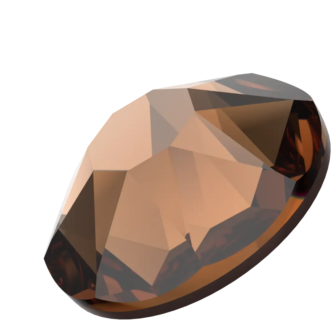 Swarovski Hotfix Flat Back Crystals (2000, 2038 & 2078) Recreated Smoked Topaz