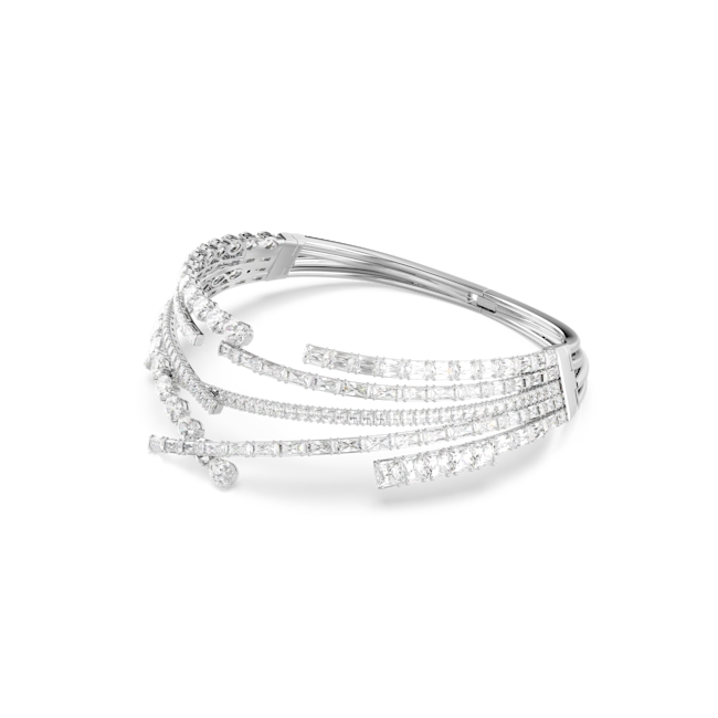 Swarovski Matrix Choker Mixed Cuts White Rhodium Plated