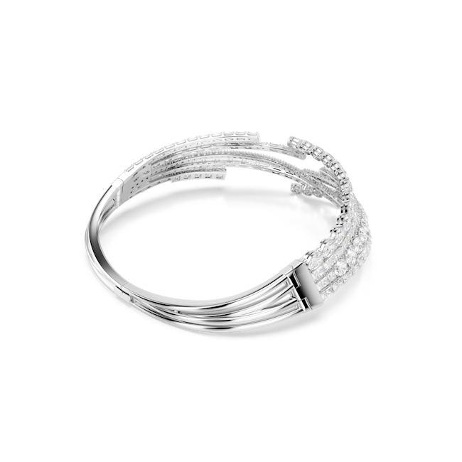 Swarovski Matrix Choker Mixed Cuts White Rhodium Plated