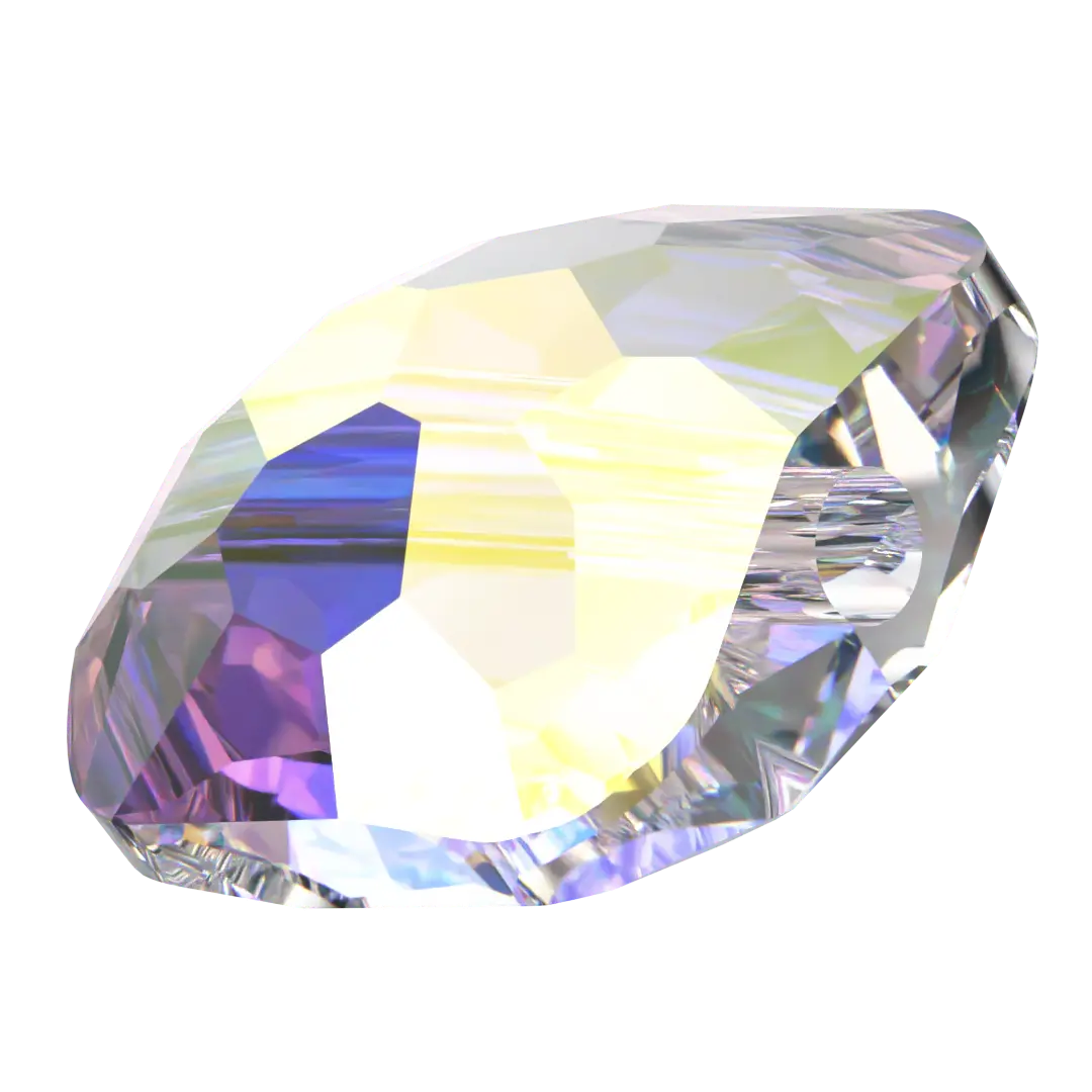 Serinity Crystal Beads Fantasy Square (5035) Crystal AB