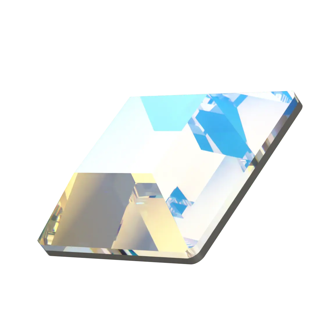 Swarovski Flat Back Crystals Non Hotfix Square (2400) Crystal Shimmer