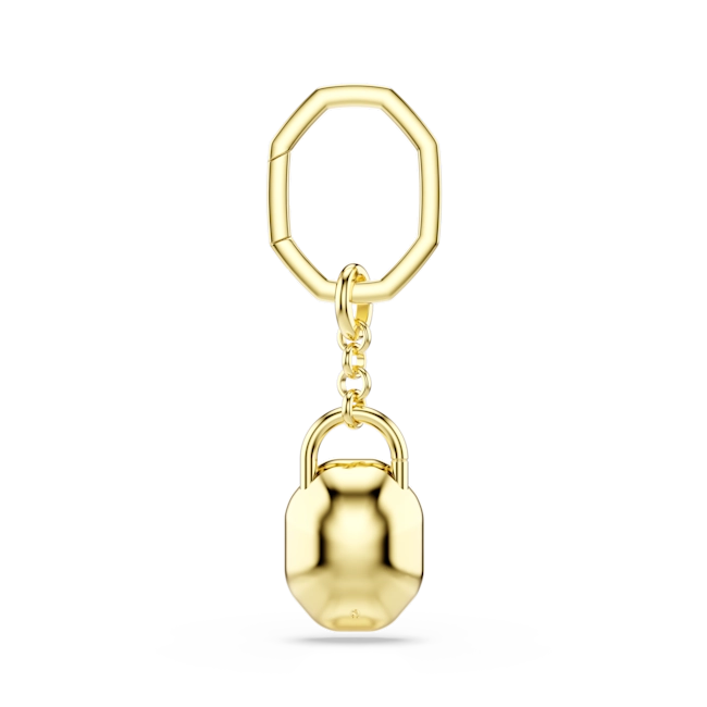 Swarovski Key Ring Oval Cut White Gold-Tone Plated
