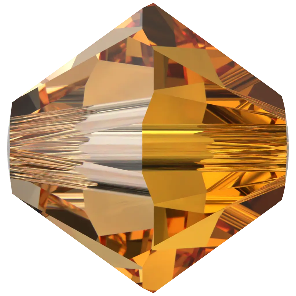 Serinity Crystal Beads Bicone (5328) Dark Orange