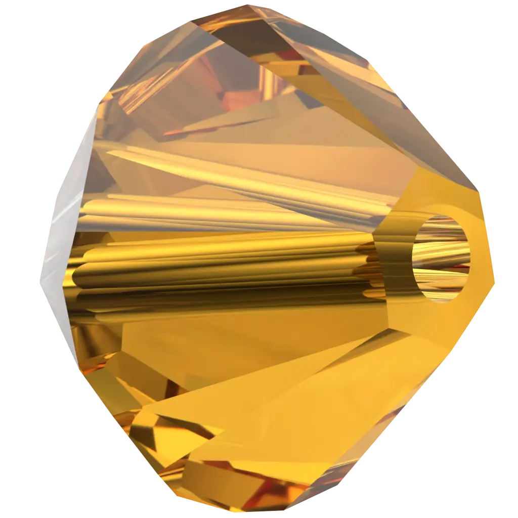 Serinity Crystal Beads Bicone (5328) Dark Orange