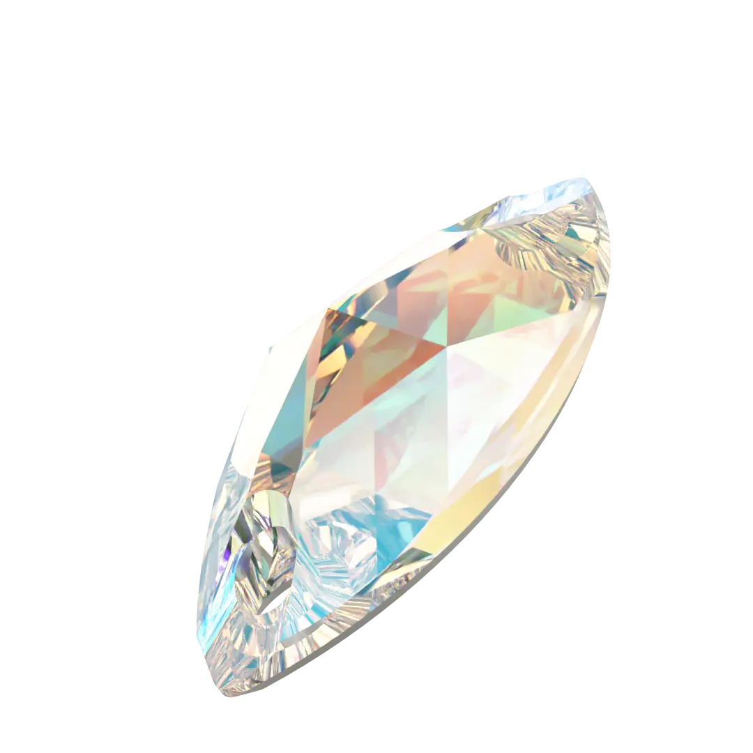 Swarovski Sew On Crystals Navette (3223) Crystal Shimmer