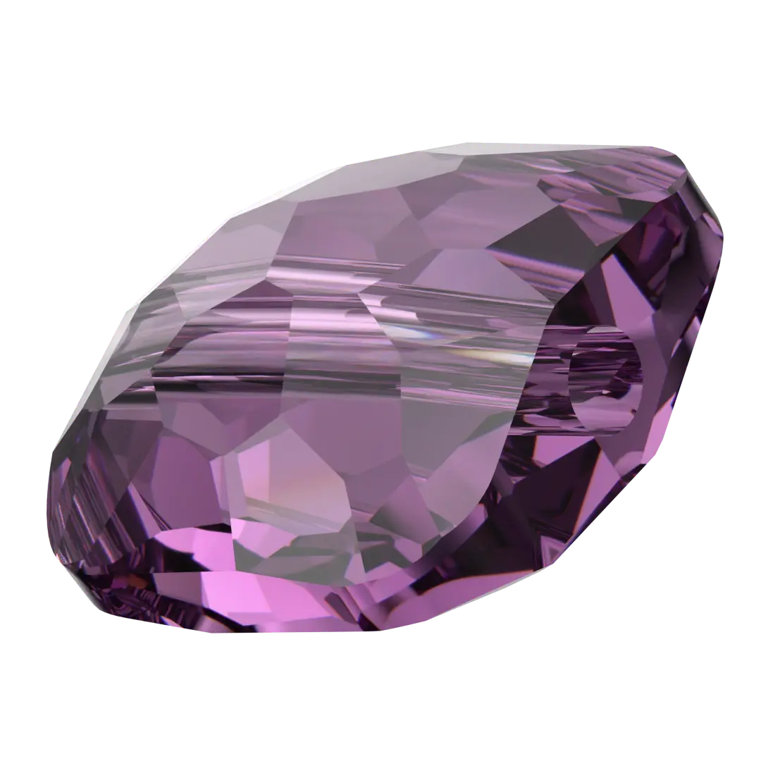 Serinity Crystal Beads Fantasy Square (5035) Amethyst