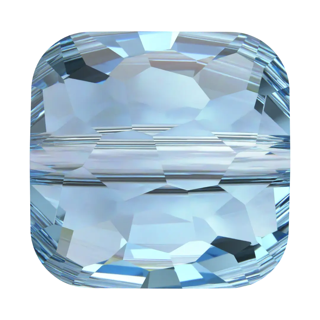 Serinity Crystal Beads Fantasy Square (5035) Aquamarine