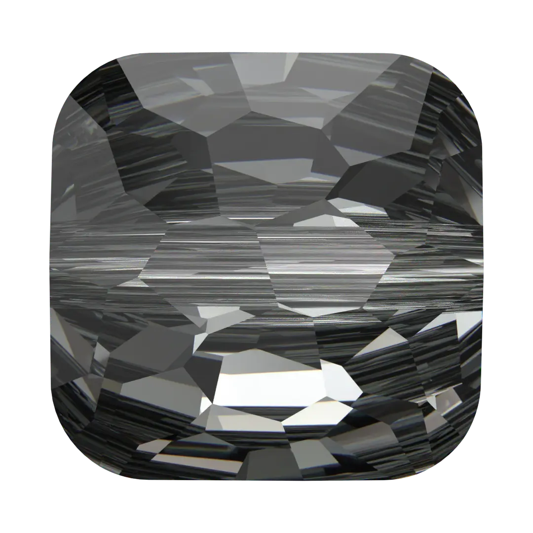 Serinity Crystal Beads Fantasy Square (5035) Crystal Silver Night