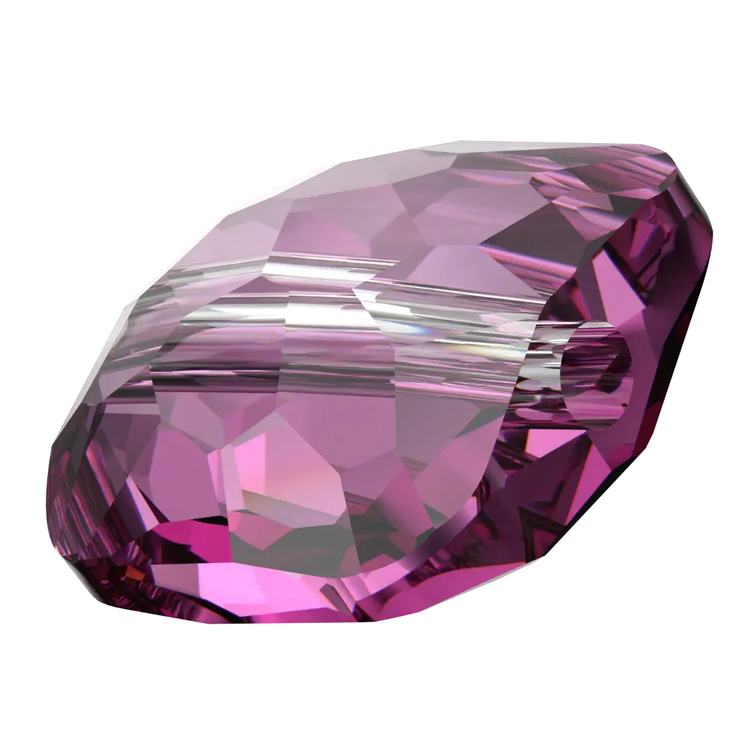 Serinity Crystal Beads Fantasy Square (5035) Dark Rose