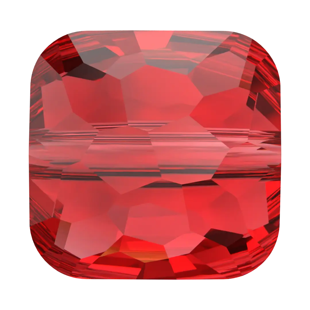 Serinity Crystal Beads Fantasy Square (5035) Light Siam