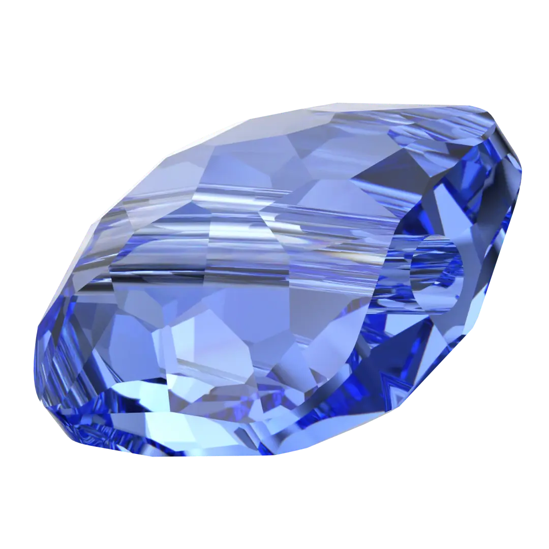 Serinity Crystal Beads Fantasy Square (5035) Sapphire