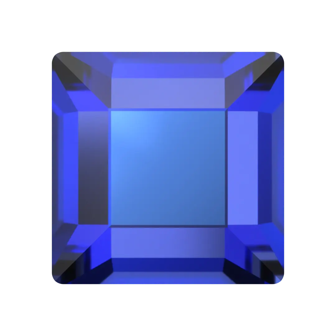 Serinity Flat Back Crystals Non Hotfix Square (2400) Crystal Heliotrope