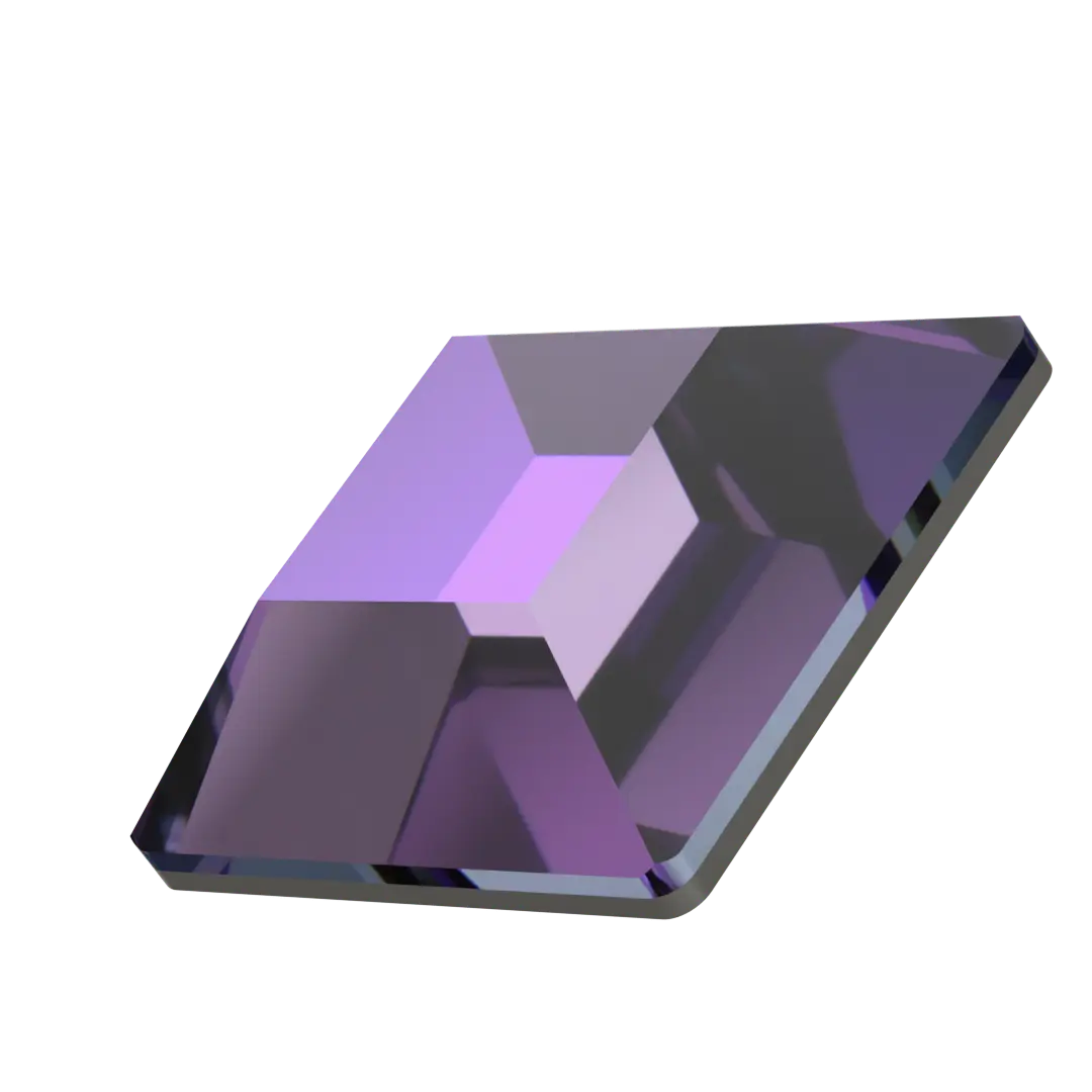 Serinity Flat Back Crystals Non Hotfix Square (2400) Crystal Heliotrope