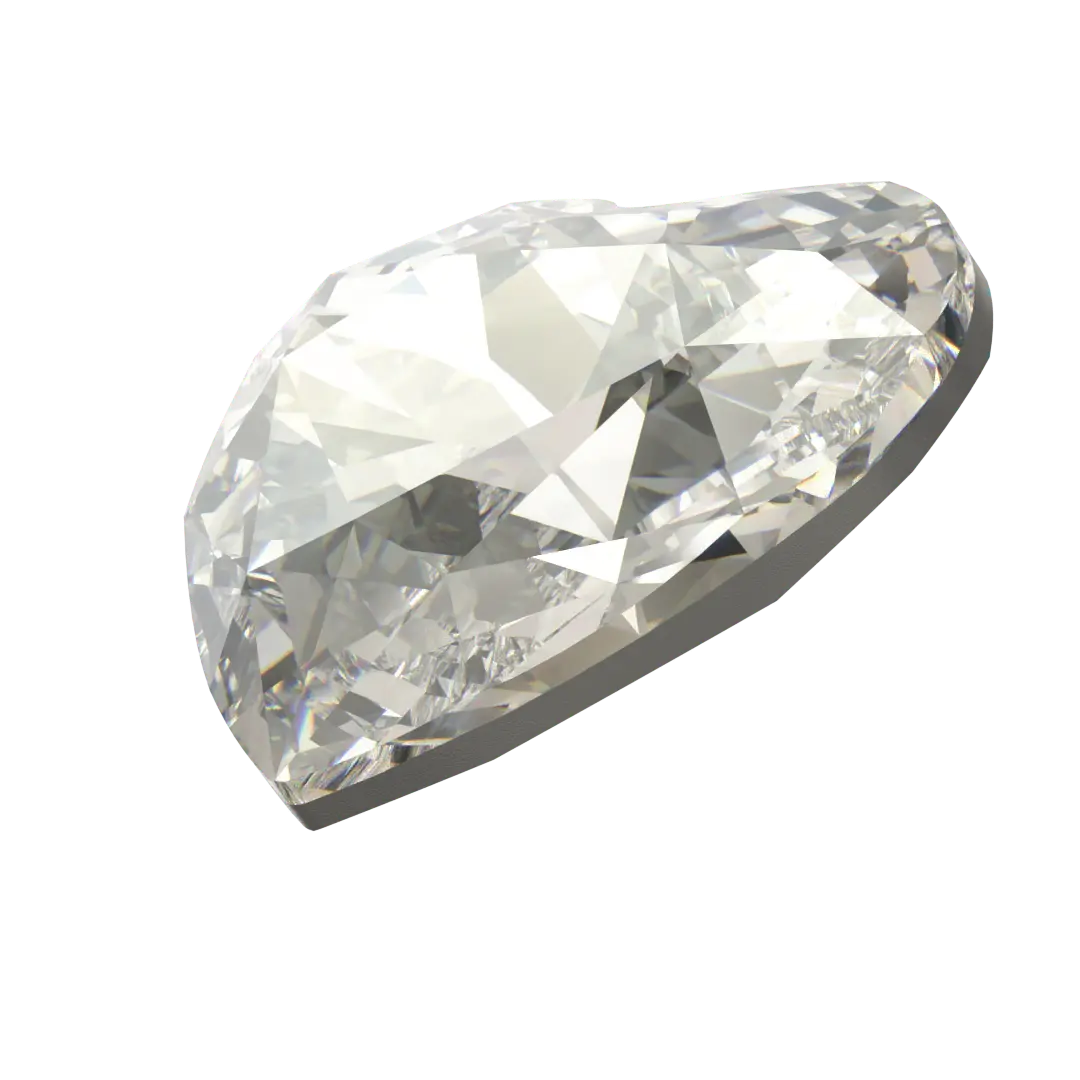 Swarovski Fancy Stones Forever Heart (4815) Crystal Silver Shade