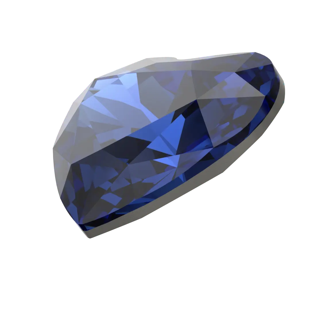 Swarovski Fancy Stones Forever Heart (4815) Recreated Dark Sapphire