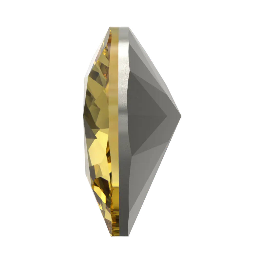 Swarovski Fancy Stones Forever Heart (4815) Recreated Dark Jonquil