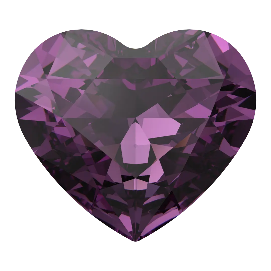 Swarovski Fancy Stones Forever Heart (4815) Amethyst