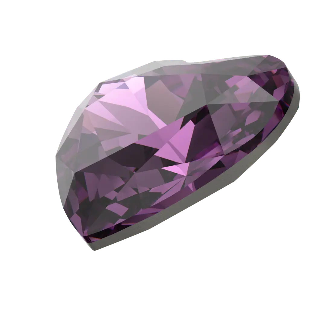 Swarovski Fancy Stones Forever Heart (4815) Amethyst