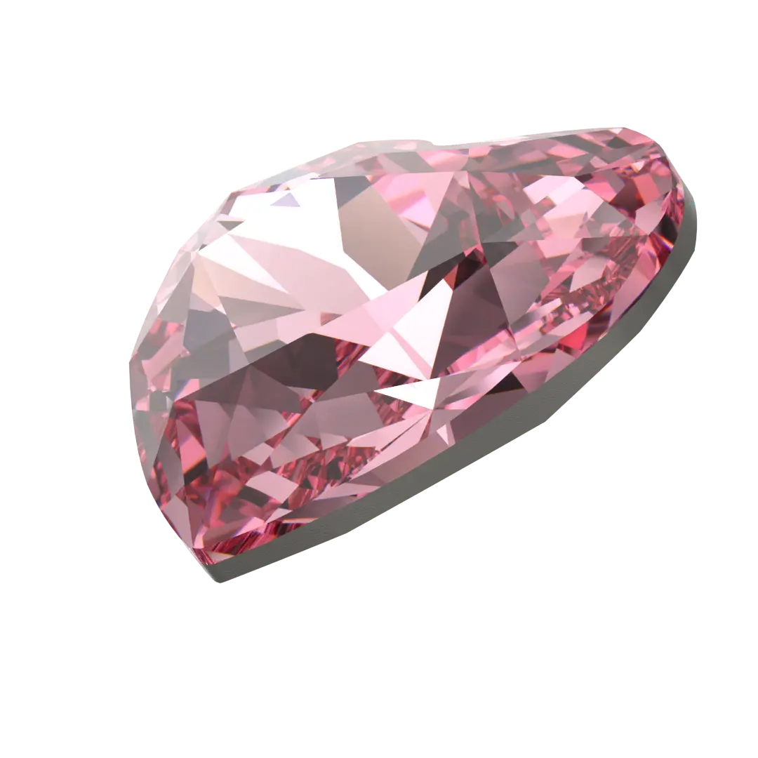 Swarovski Fancy Stones Forever Heart (4815) Light Rose