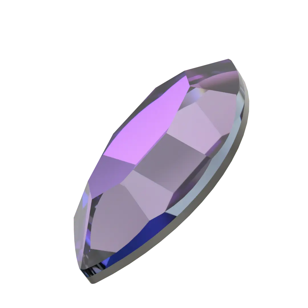Serinity Flat Back Crystals Non Hotfix Navette (2200) Crystal Heliotrope