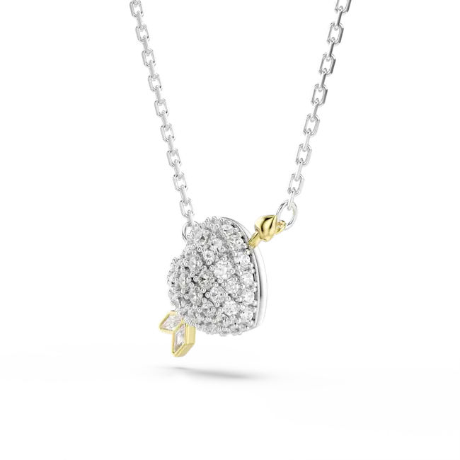 Swarovski Idyllia Pendant Heart White Mixed Metal Finish