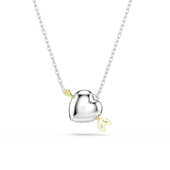 Swarovski Idyllia Pendant Heart White Mixed Metal Finish