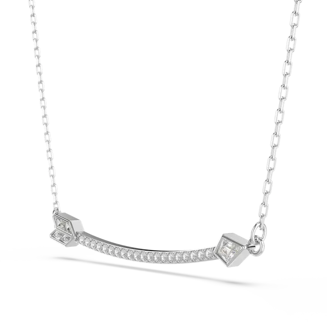 Swarovski Idyllia Pendant Mixed Cuts Arrow White Rhodium Plated