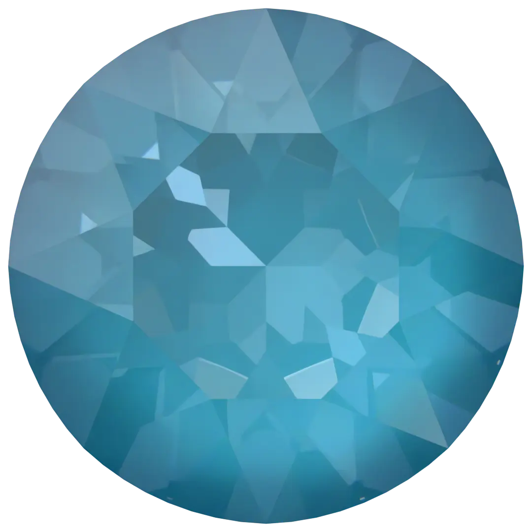 Serinity Chatons Round Stones (1028 & 1088) Crystal Teal Ignite UNFOILED