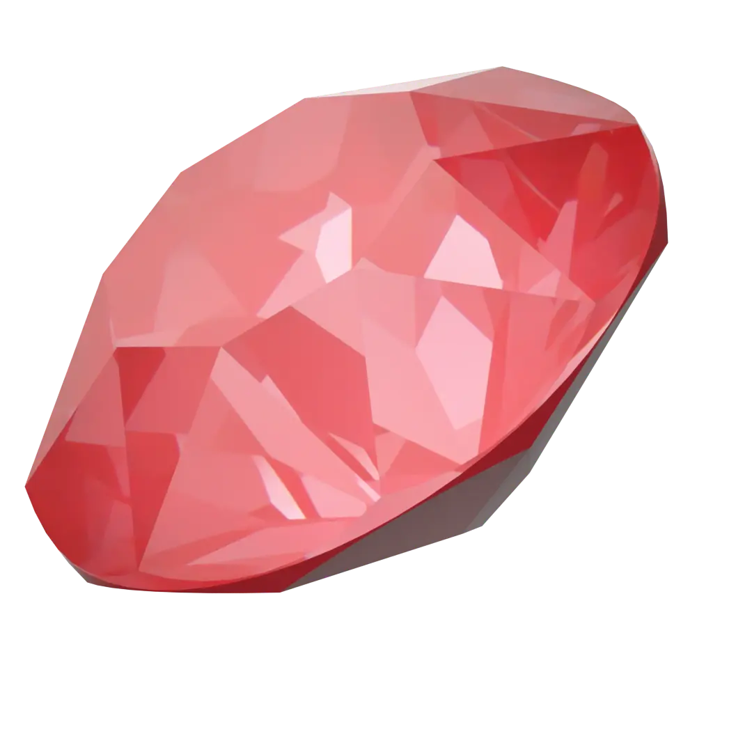 Serinity Chatons Round Stones (1028 & 1088) Crystal Poppy Red Ignite UNFOILED