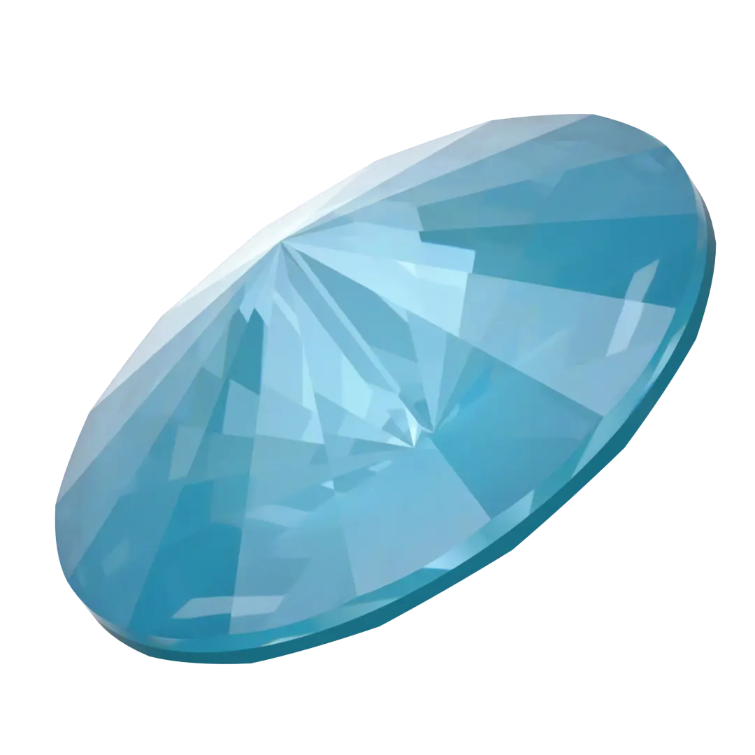 Swarovski Chatons Round Stones Rivoli (1122) Crystal Teal Ignite UNFOILED