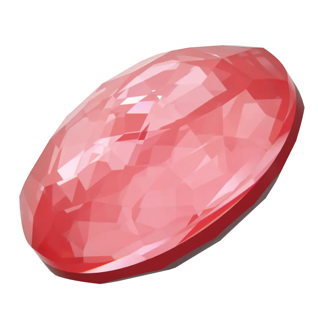 Swarovski Chatons Round Stones Fantasy (1383) Crystal Poppy Red Ignite UNFOILED