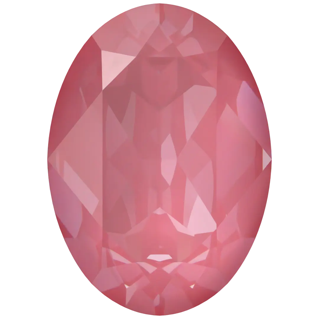 Swarovski Fancy Stones Oval (4120) Crystal Dahlia Ignite UNFOILED