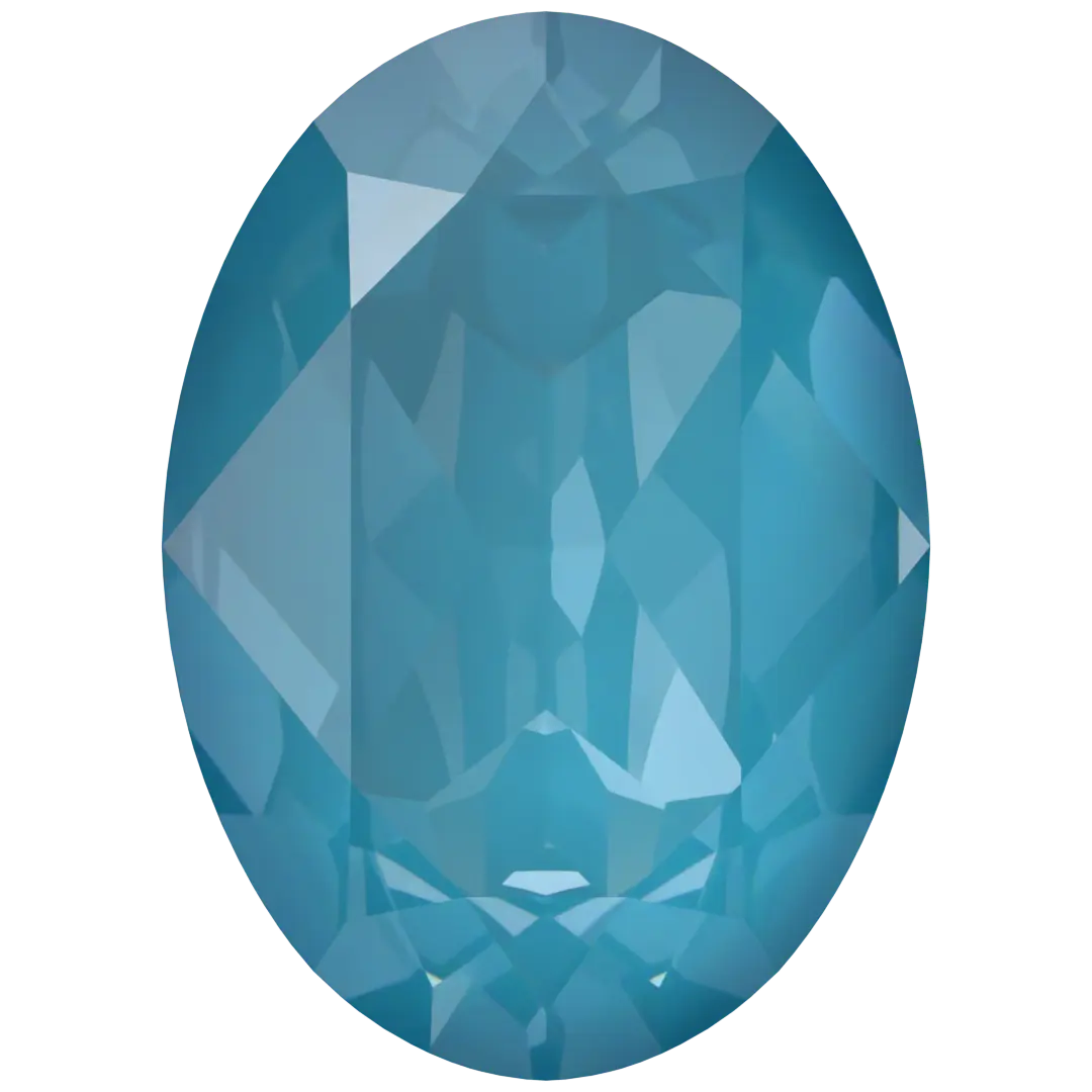 Swarovski Fancy Stones Oval (4120) Crystal Teal Ignite UNFOILED