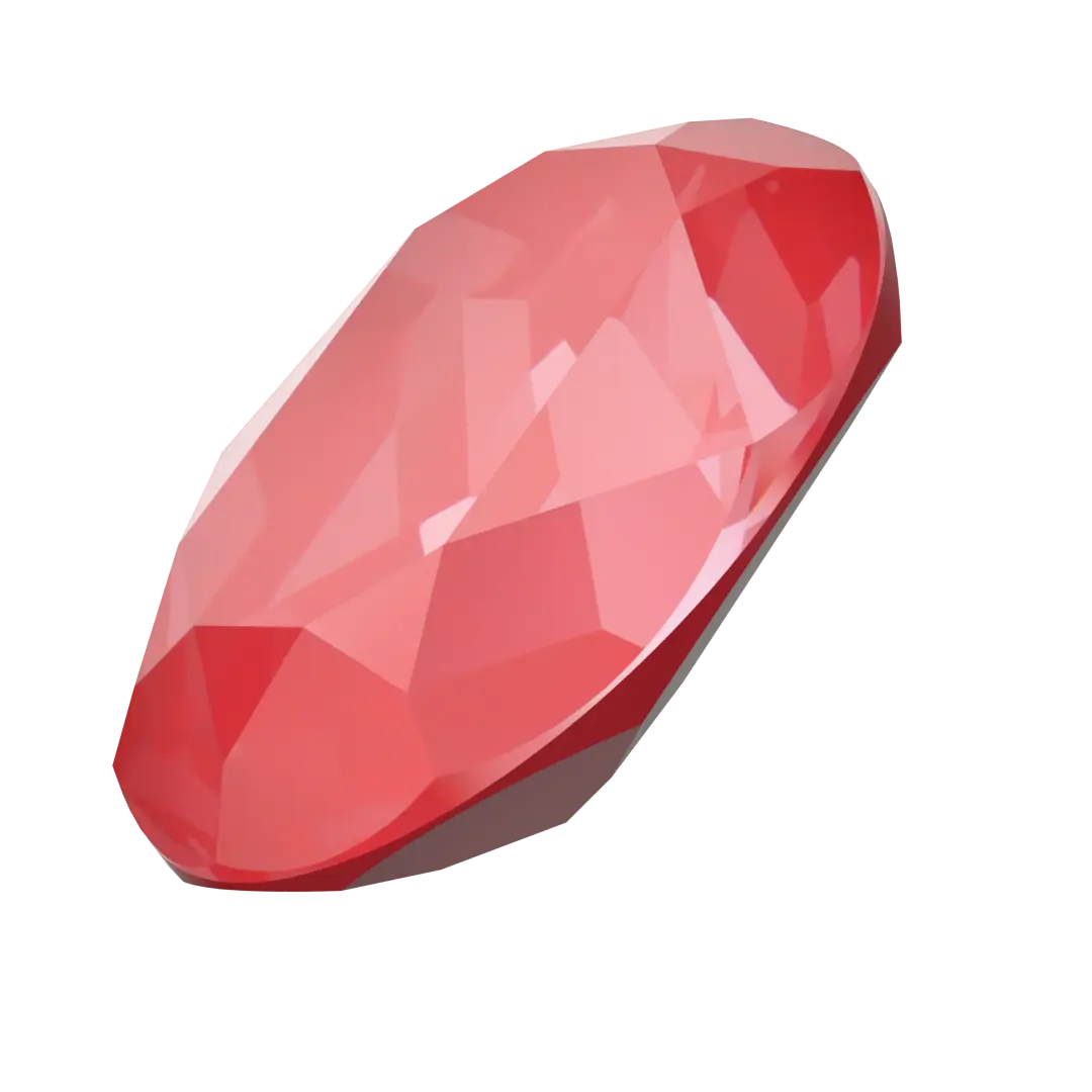 Swarovski Fancy Stones Oval (4120) Crystal Poppy Red Ignite UNFOILED