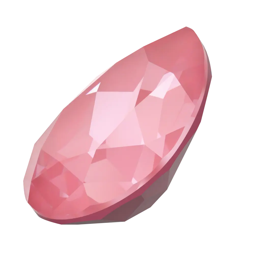 Swarovski Fancy Stones Pear (4320) Crystal Dahlia Ignite UNFOILED