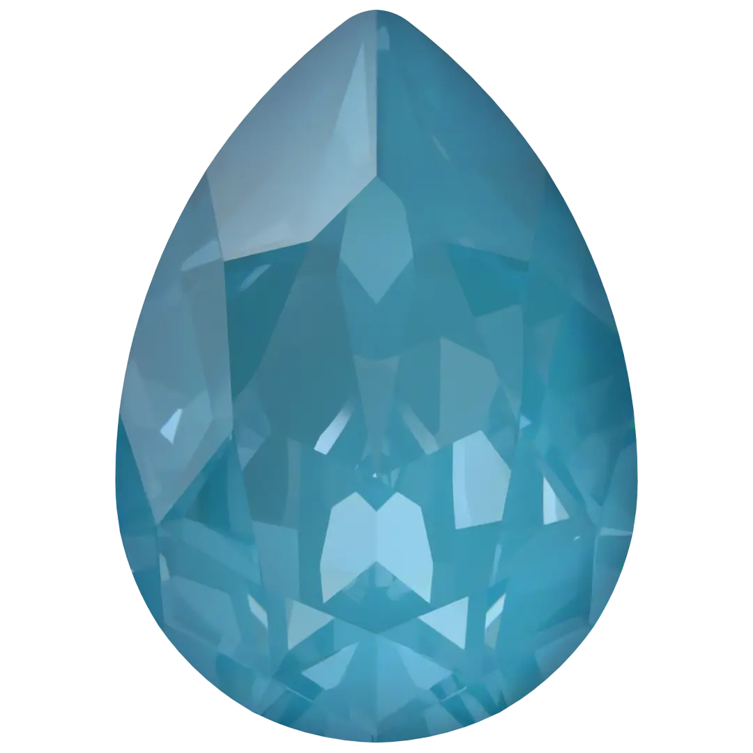 Swarovski Fancy Stones Pear (4320) Crystal Teal Ignite UNFOILED