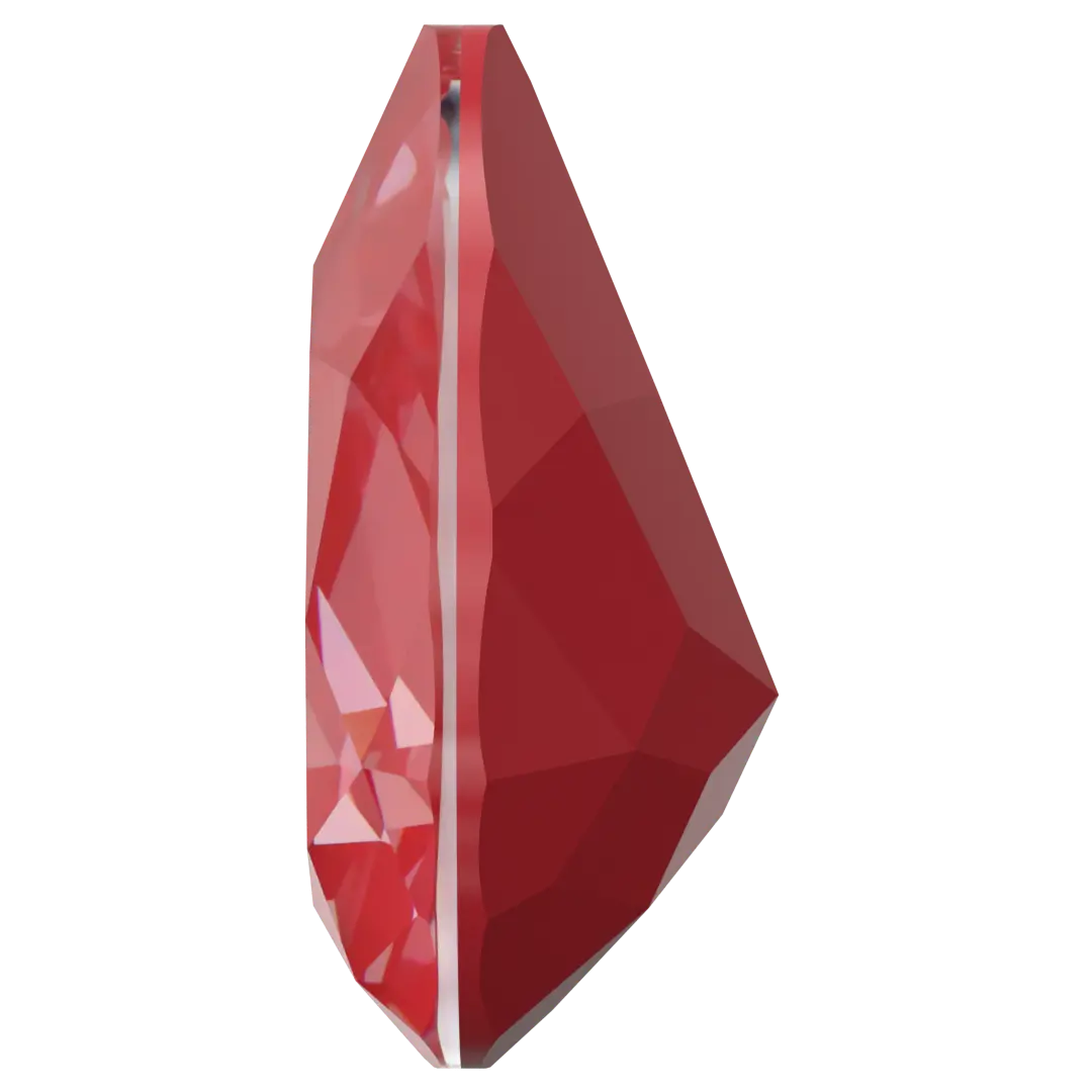 Swarovski Fancy Stones Pear (4320) Crystal Poppy Red Ignite UNFOILED