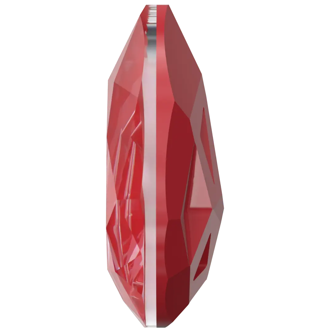 Swarovski Fancy Stones Mirage Pear (4390) Crystal Poppy Red Ignite UNFOILED
