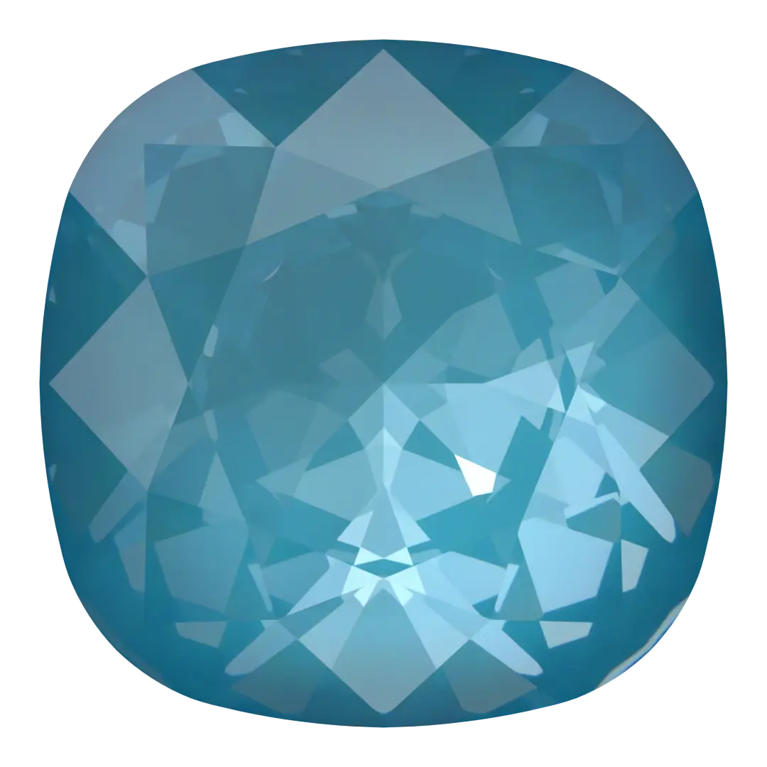 Swarovski Fancy Stones Cushion Square (4470) Crystal Teal Ignite UNFOILED
