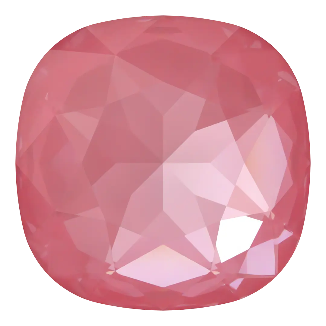 Swarovski Fancy Stones Large Cushion Square (4487) Crystal Dahlia Ignite UNFOILED