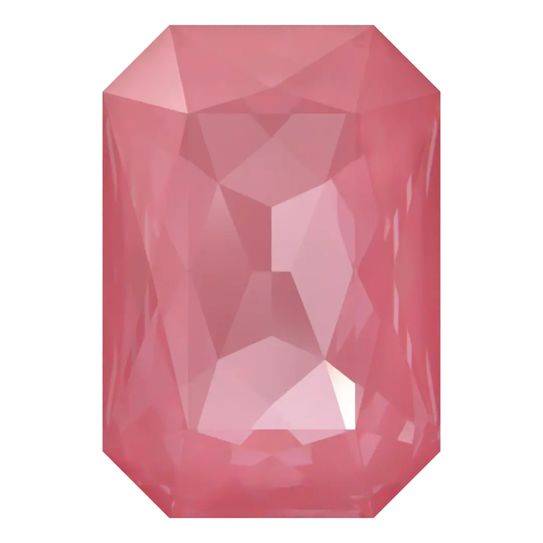 Swarovski Fancy Stones Thin Octagon (4627) Crystal Dahlia Ignite UNFOILED